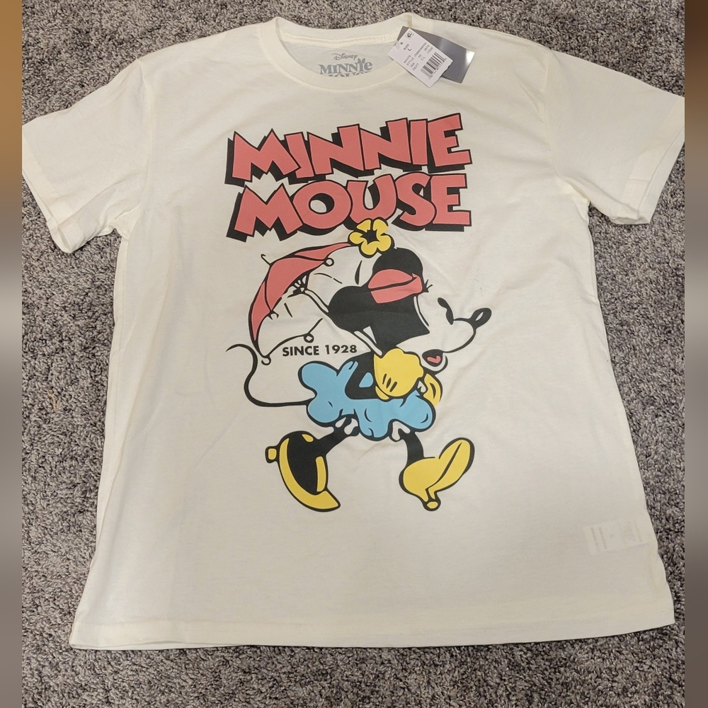 Minnie Mouse Graphic Tee Size L NWT